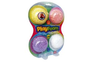 PlayFoam® 4pack-G Modelína/Plastelína kuličková 4 barvy na kartě 18x27x4cm<br />