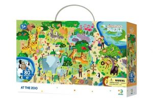 Puzzle V Zoo 45x31cm 80 dílků v krabici 25x16x6,5cm