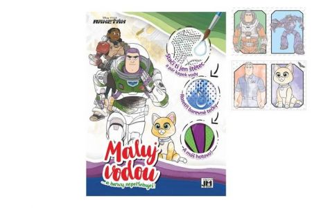 Omalovánky Maluj vodou! Buzz Rakeťák 22x29cm