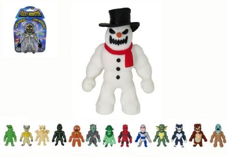 Flexi Monster strašidelné figurky série 6 natahovací silikon 14cm mix druhů na kartě 16,5x