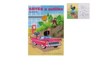 Omalovánky Krtek a autíčko A4 