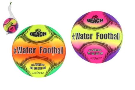 Míč na vodní polo 14cm nafouknutý 2 barvy v síťce