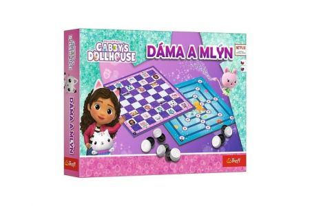 Dáma a Mlýn Gabby's Dollhouse společenská hra v krabici 29x19x4 cm