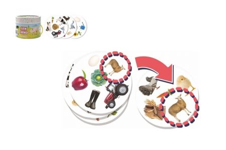 Postřeh! Farma karetní hra na postřeh v v papírovém tubusu 12x10,5cm