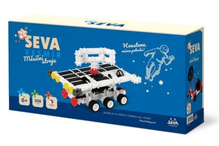 Stavebnice SEVA VESMÍR Měsíční stroje plast 308ks v krabici 31x16x7cm
