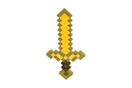 Meč Minecraft zlatý plast 52cm na kartě