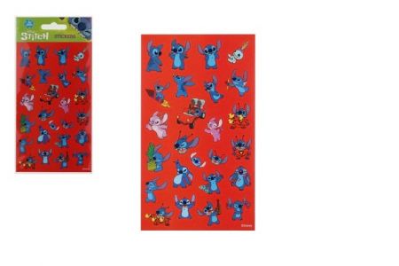 Samolepky Lilo a Stitch červené 25ks ve fólii