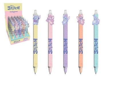 Tužka/pero gumovací Stitch 15cm plast 5 druhů