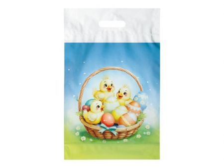 Taška igelitová velikonoční L vel. 30x46cm