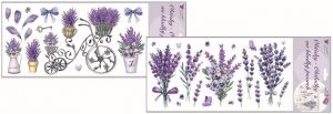Obtisky na hladký povrch Levandule 21 x 41 cm