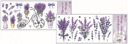 Obtisky na hladký povrch Levandule 21 x 41 cm
