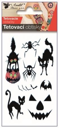 Tetovací obtisky Kočky 10,5 x 6 cm