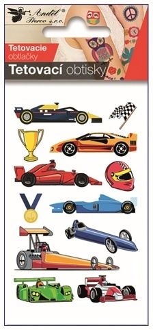 Tetovací obtisky Formule 10,5 x 6 cm