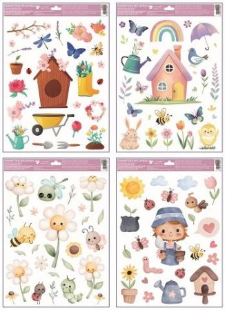 Okenní fólie Zahrada 30 x 42 cm