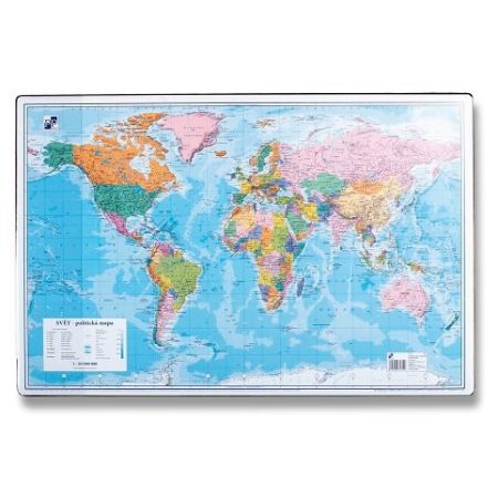 Podložka na stůl mapa světa - 60 x 40 cm