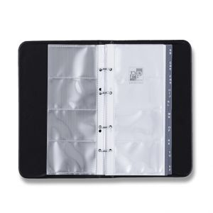 4kroužkový vizitkář Xepter - černý - na 80 ks