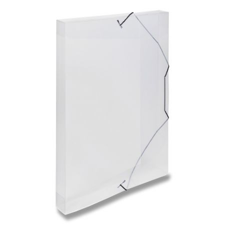 Box na dokumenty Transparent, A4, hřbet 30 mm - průhledné
