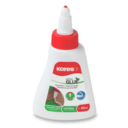 Tekuté disperzní lepidlo Kores White glue - 60 ml