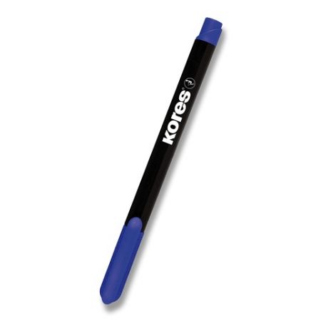 Permanentní popisovač Kores K-Marker tenký - modrý