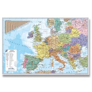 Podložka na stůl - mapa Evropy - 60 x 40 cm