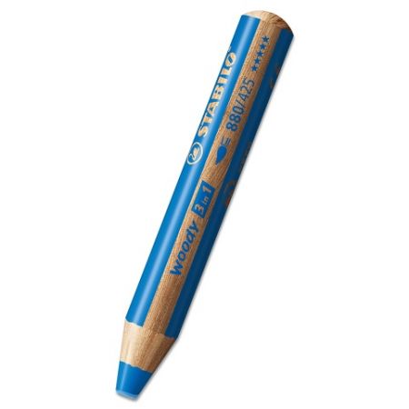 Pastelka STABILO woody 3 in 1 - modrá