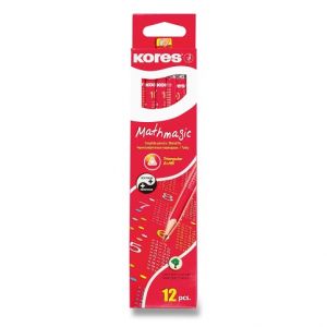 Tužka Kores Mathmagic s pryží - tvrdost HB (číslo 2)
