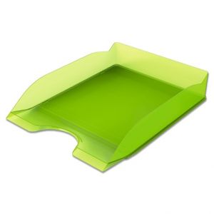 Kancelářský odkladač Durable Basic, transparentní - transp. zelená