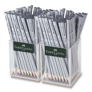 Grafitová tužka Faber-Castell Grip 2001 - tvrdost HB, stojánek, 144 ks