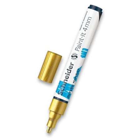 Akrylový popisovač Schneider Paint-It 320 - zlatá