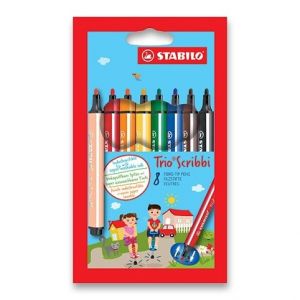 Dětské fixy STABILO Trio Scribbi - 8 barev