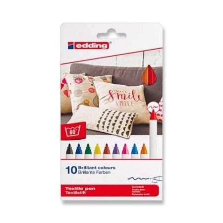 Popisovač Edding na textil 4600 - 10 barev