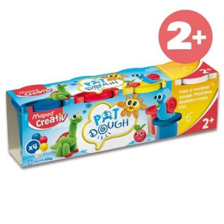 Modelovací hmota Maped Creativ - základní barvy, 4 x 114 g