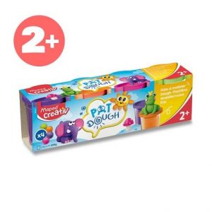 Modelovací hmota Maped Creativ - doplňkové barvy, 4 x 114 g