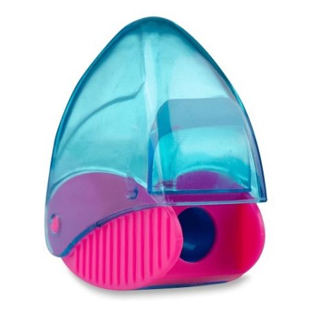 Ořezávátko Kores Snappy - s odpadní nádobou - 1 otvor, mix barev