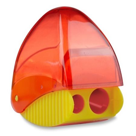 Ořezávátko Kores Snappy - s odpadní nádobkou - 2 otvory, mix barev