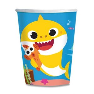 Papírové kelímky Baby Shark - objem 0,25l, 8ks