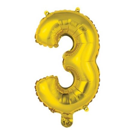 Nafukovací číslice zlaté - 3