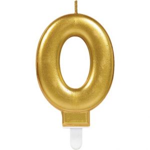 Dortové svíčky číslice, zlaté