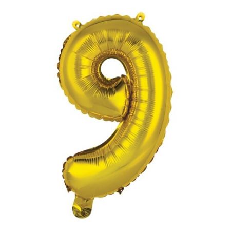 Nafukovací číslice zlaté - 9