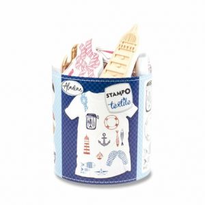 Razítka Aladine Stampo Textile - Marina, 13 ks