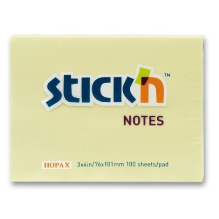 Samolepicí bloček Stick&sbquo;n Notes - 76 × 101 mm, 100 listů