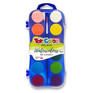 Vodové barvy Pasuto Toy Color - 12 barev, 30 mm