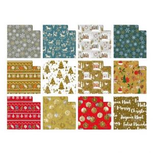 Dárkový balicí papír Sadoch Raso Prestigio - 2 x 0,7 m, mix motivů