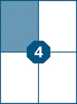 Etikety A4 105,0 x 148,0 4ks