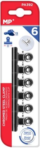 Klip dopisní 31mm chrom MP PA392 blistr