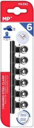 Klip dopisní 31mm chrom MP PA392 blistr