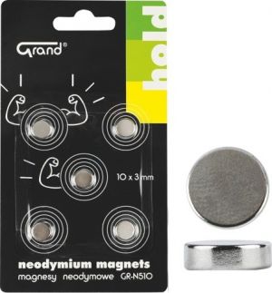 Magnet neodymový 10mm GR-N510 5ks 130-1968