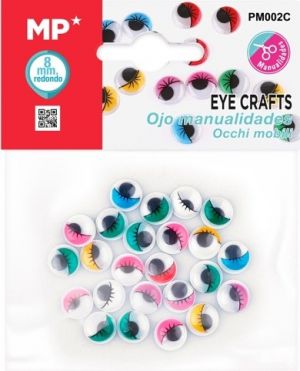 Oči dekorační MP 8mm PM002C 46ks