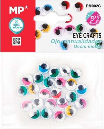 Oči dekorační MP 8mm PM002C 46ks