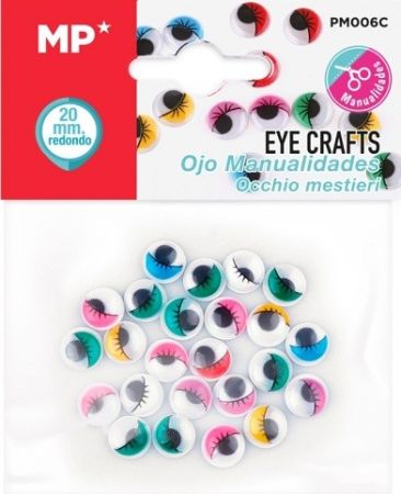 Oči dekorační MP 20mm PM006C 6ks